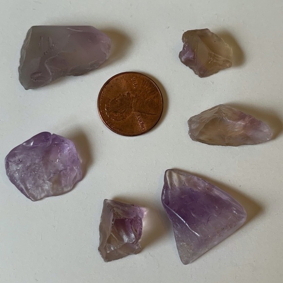 ametrine gemstone crystal specimens rough Other - Gemmy Ametrine Gemstone Crystals Raw Rough Citrine Gem Lot Bundle 100 Carats